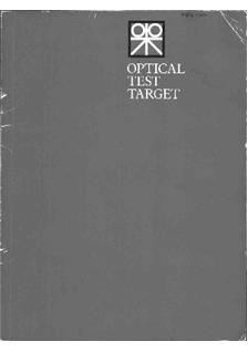 Paterson Lens Test Target manual. Camera Instructions.